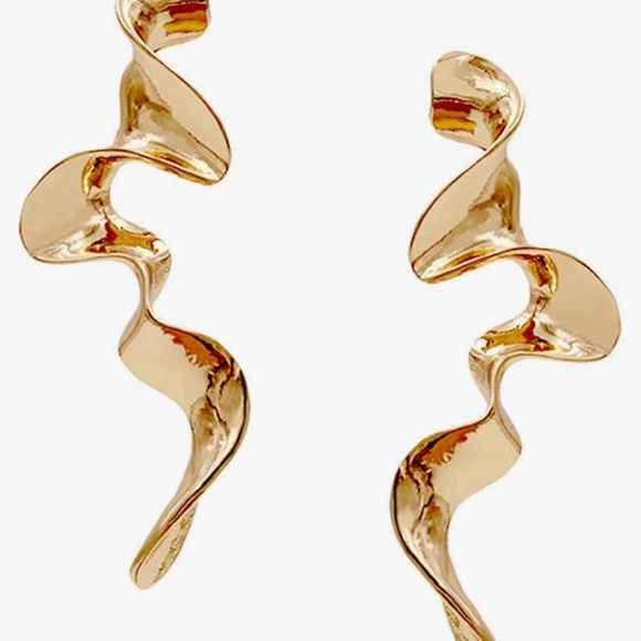 Zara Sierra Drop Gold Earrings - Picture 5 of 12